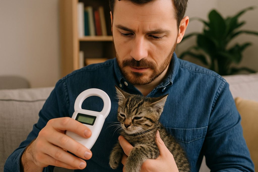 Verificação do microchip e opções de rastreamento