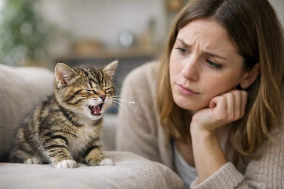 Filhote de Gato Espirrando: É Normal ou Sinal de Doença?