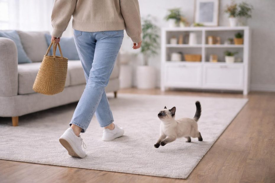 Por Que o Filhote de Gato Segue o Tutor Pela Casa? Entenda o Comportamento