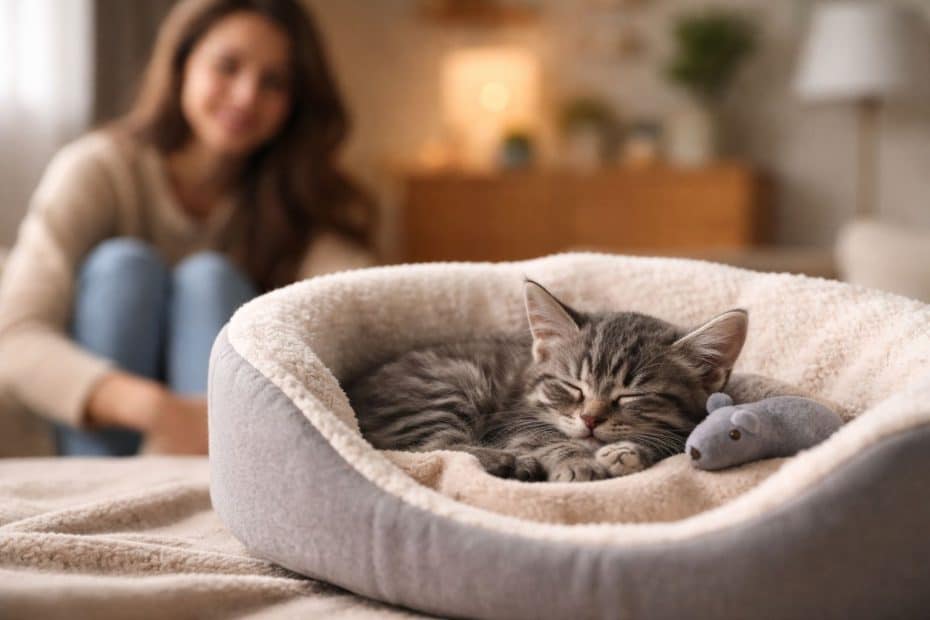Filhote de gato pode dormir sozinho? Veja como adaptar o filhote à noite