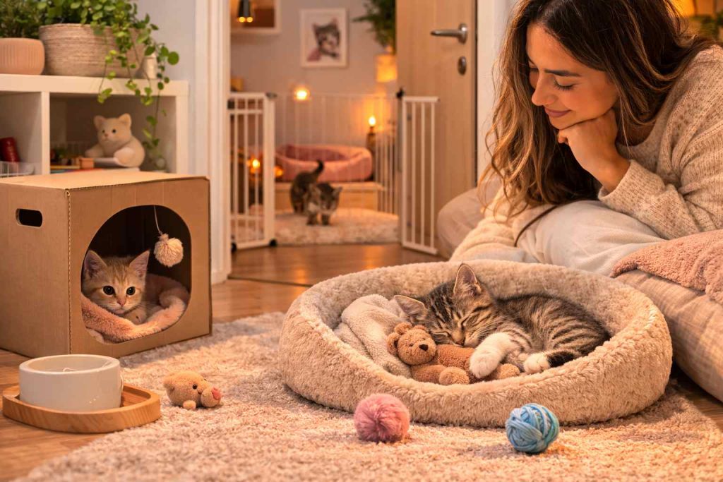 Onde o filhote deve dormir: cama, caixa ou quarto fechado