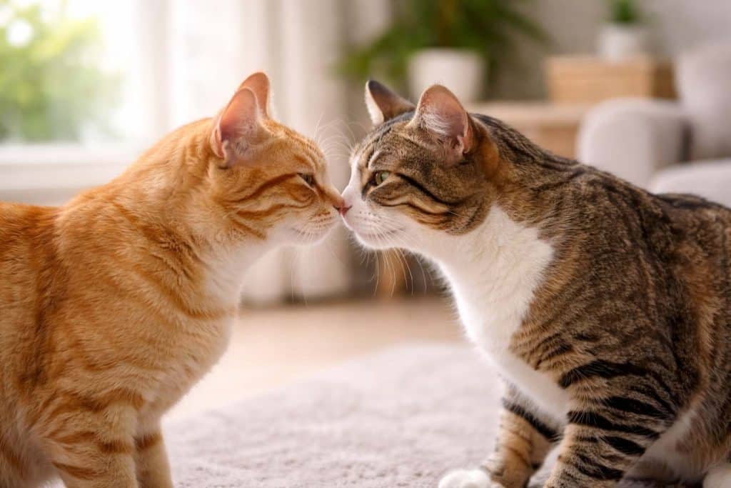 Como a FeLV é transmitida entre gatos