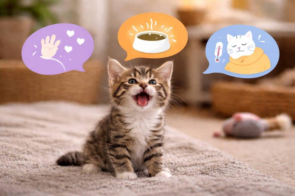 Miado de filhote de gato: o que significa