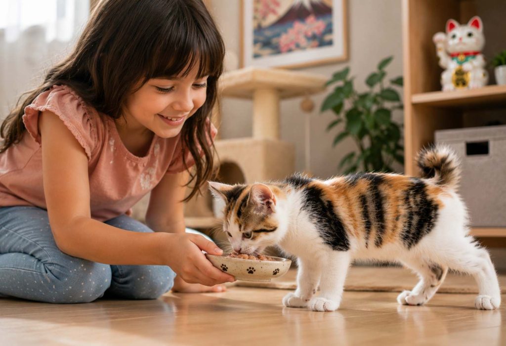 Cuidados com seu filhote de gato bobtail japonês