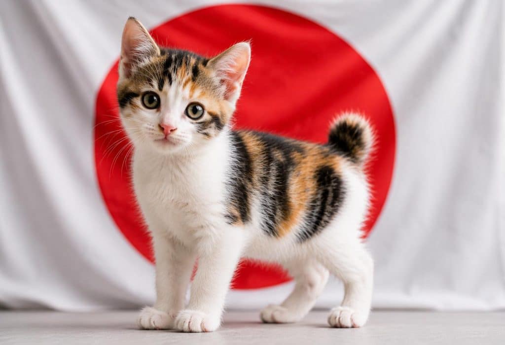 Origem e aparência do filhote de gato bobtail japonês